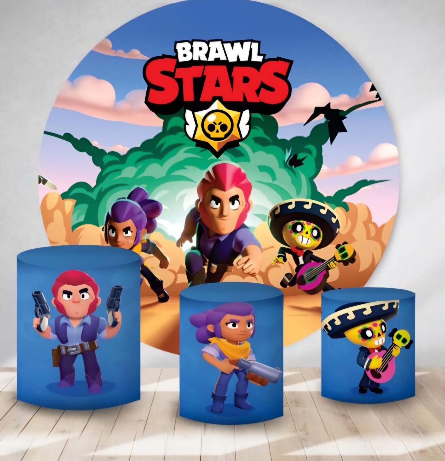 Kit panel circular trio de fundas - Brawl Stars