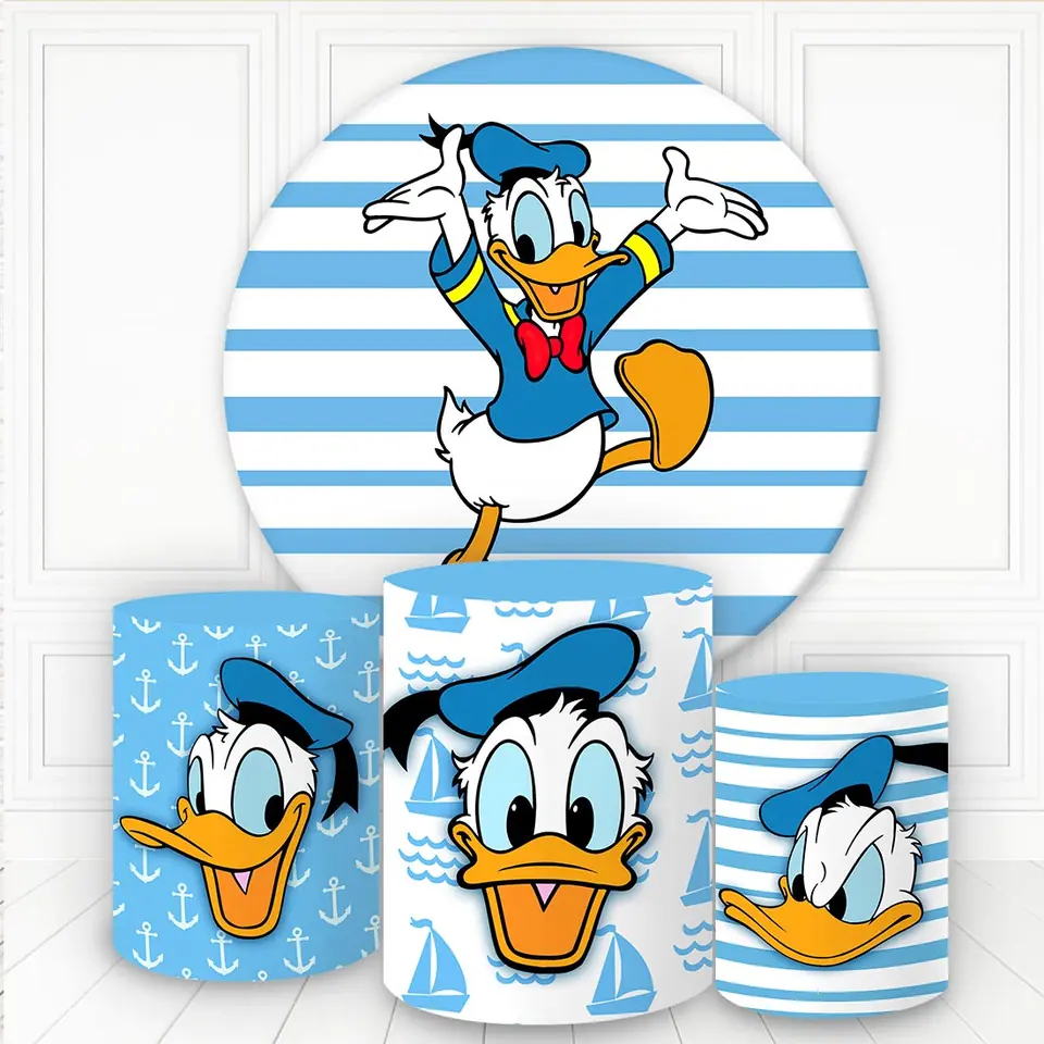 Kit panel circular trio de fundas - Pato Donald