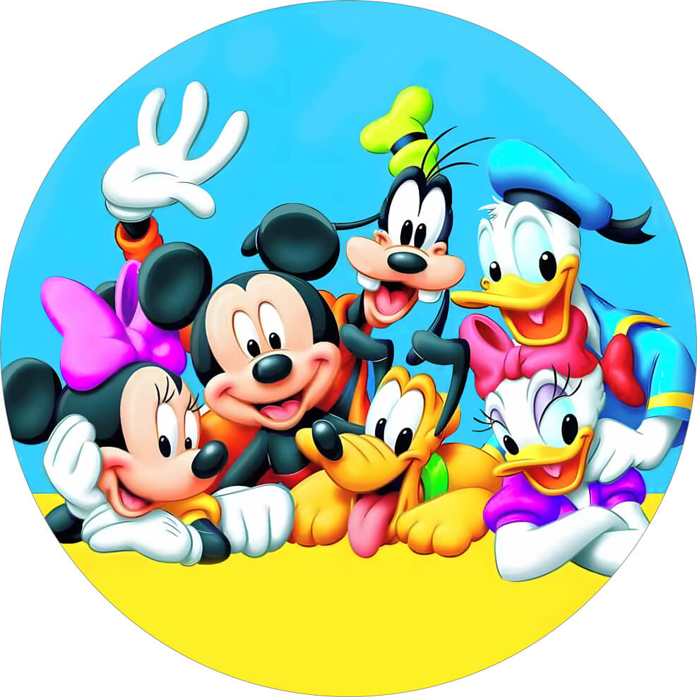 Panel Circular - Mickey y sus amigos