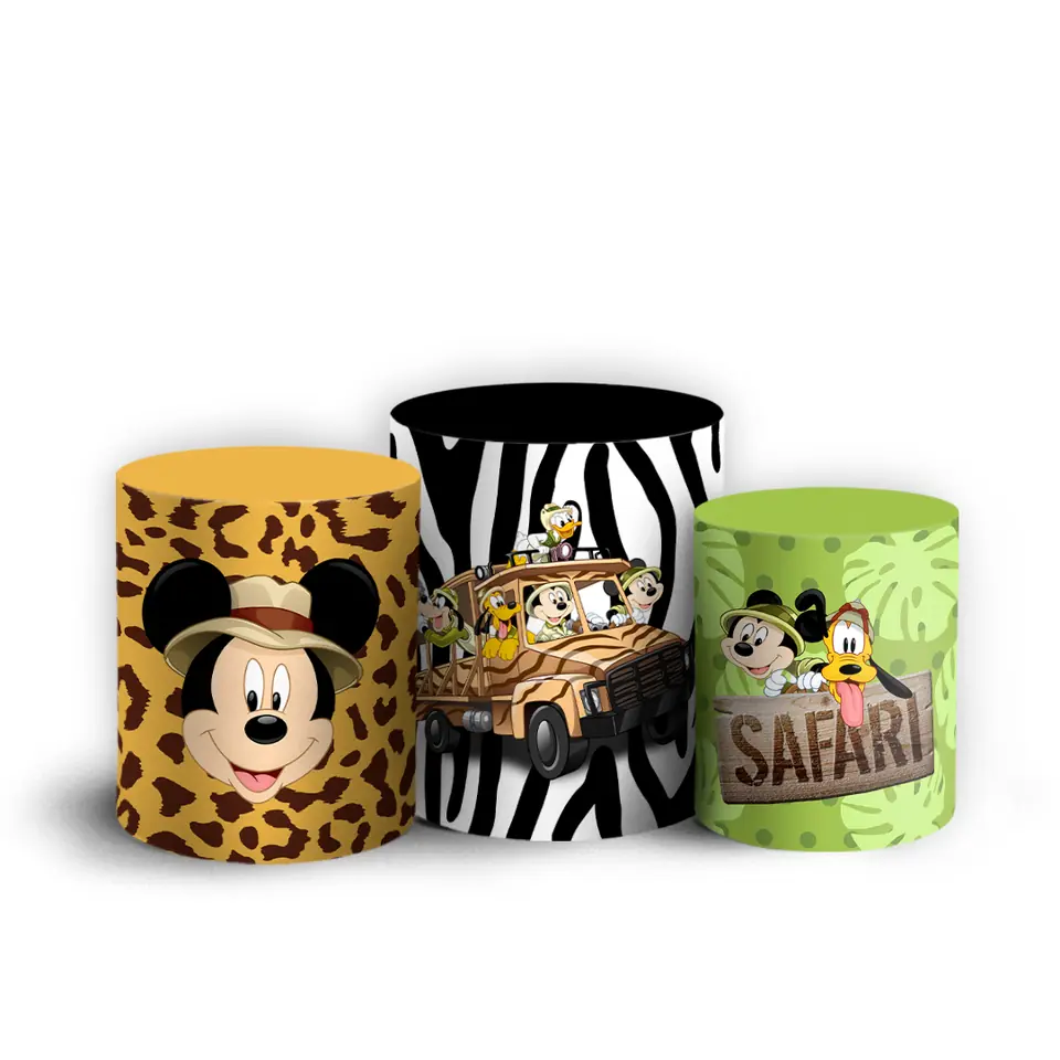 Trio de fundas - Mickey Safari