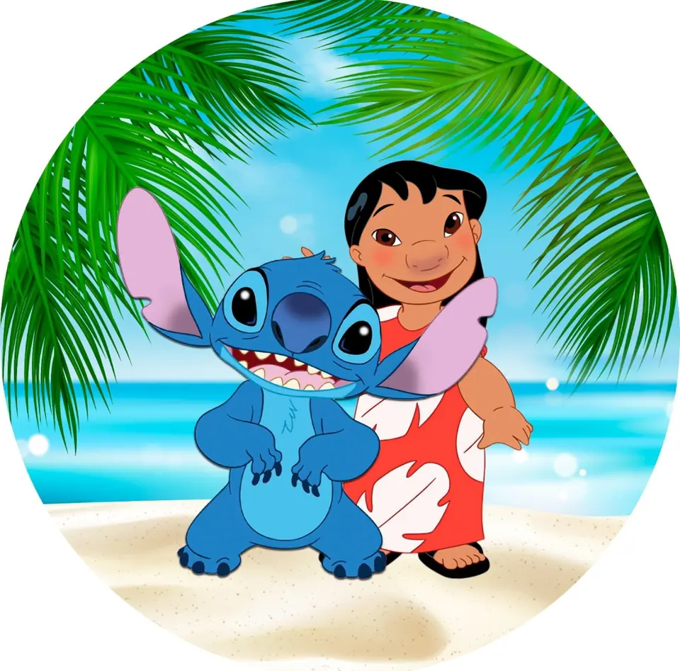 Panel Circular - Lilo & Stitch