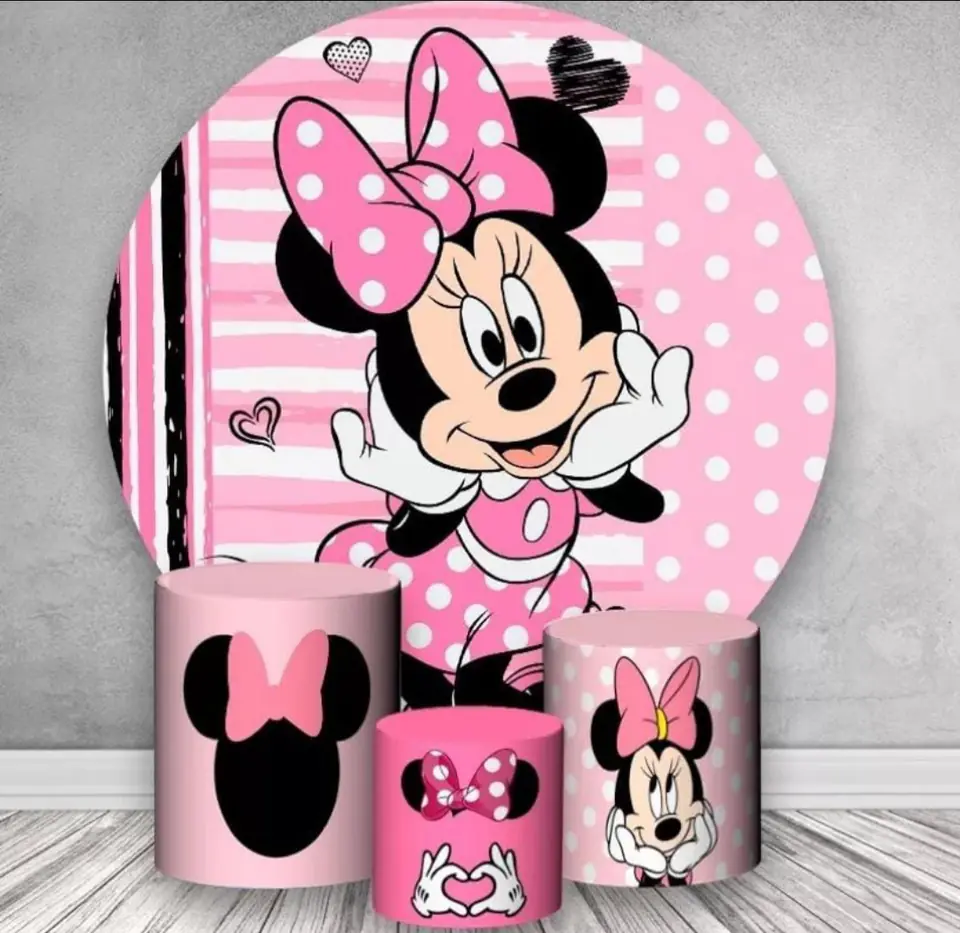 Kit panel circular trio de fundas - Minnie