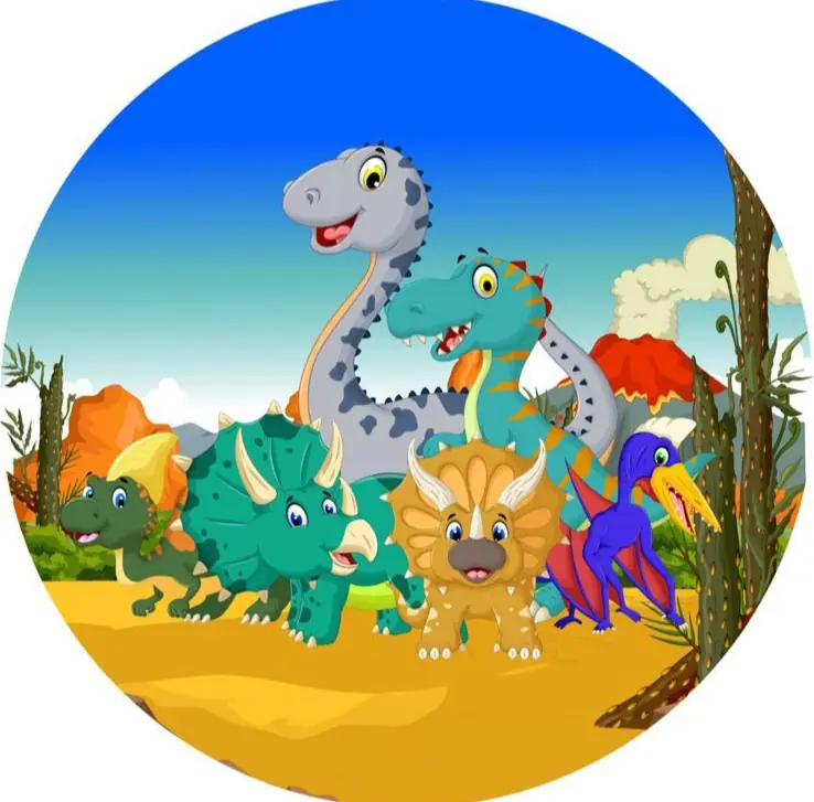 Panel Circular - Dino Baby