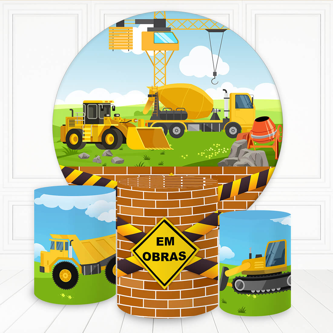Kit panel circular trio de fundas - Construcción