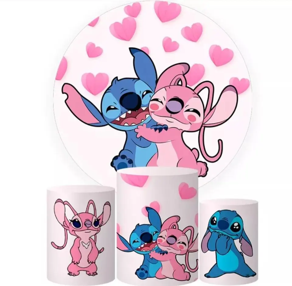 Kit panel circular trio de fundas – Stitch & Angel Love