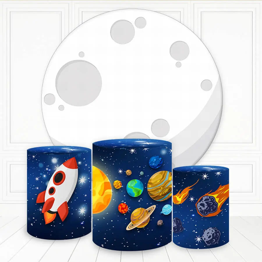 Kit panel circular trio de fundas - Astronauta