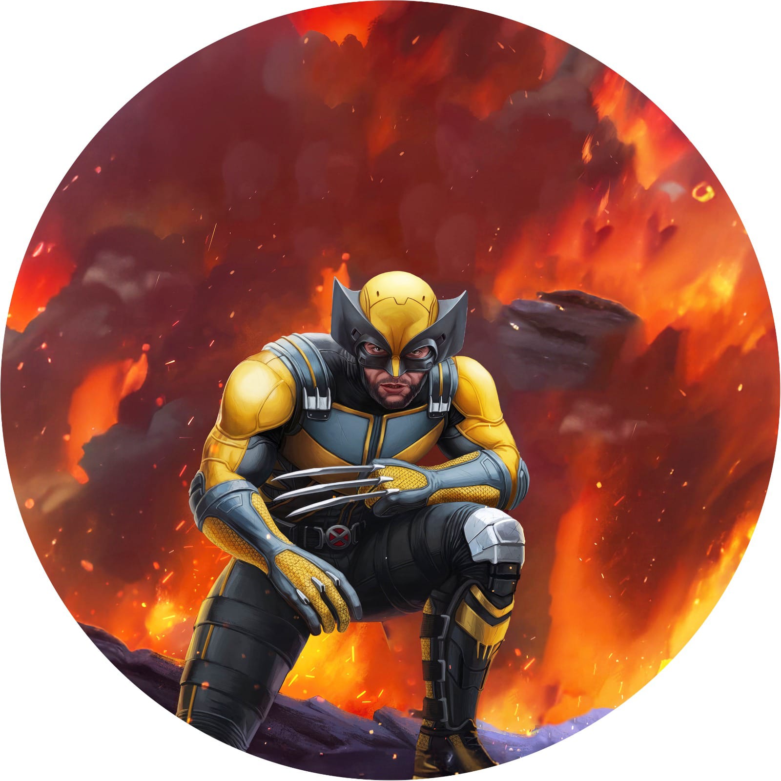 Panel Circular - Wolverine