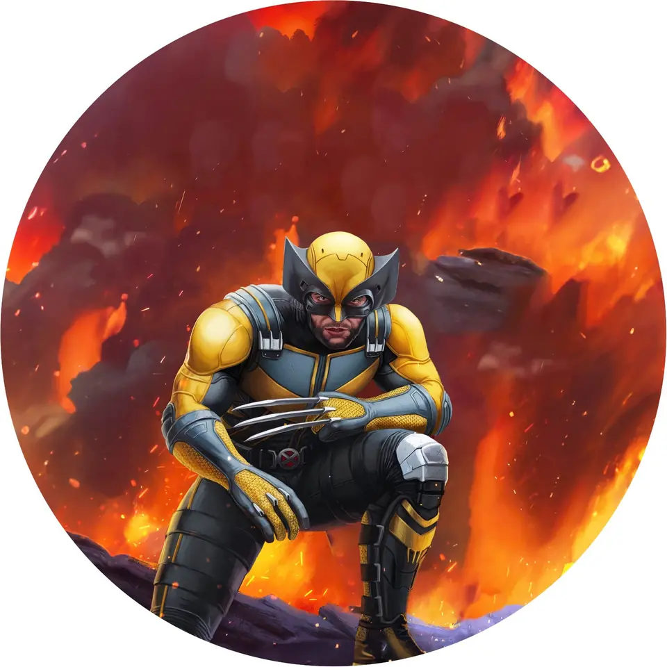 Panel Circular - Wolverine