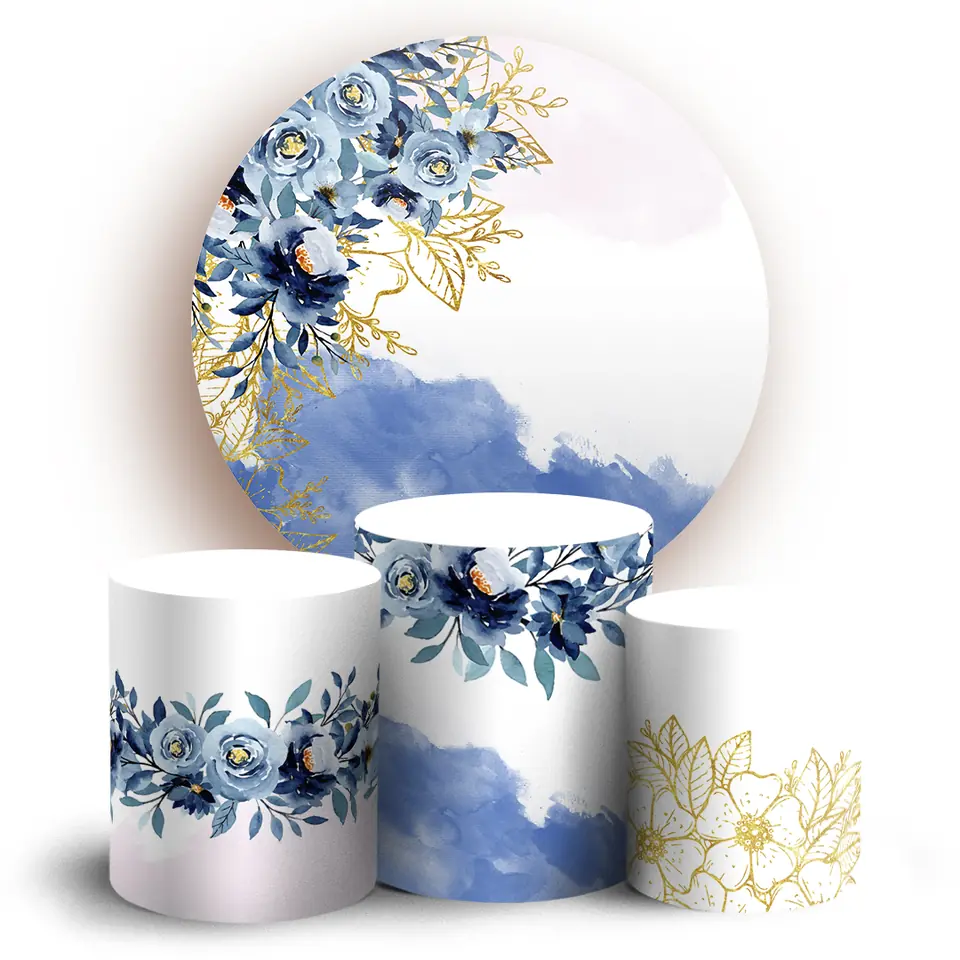 Kit panel circular trio de fundas - Floral