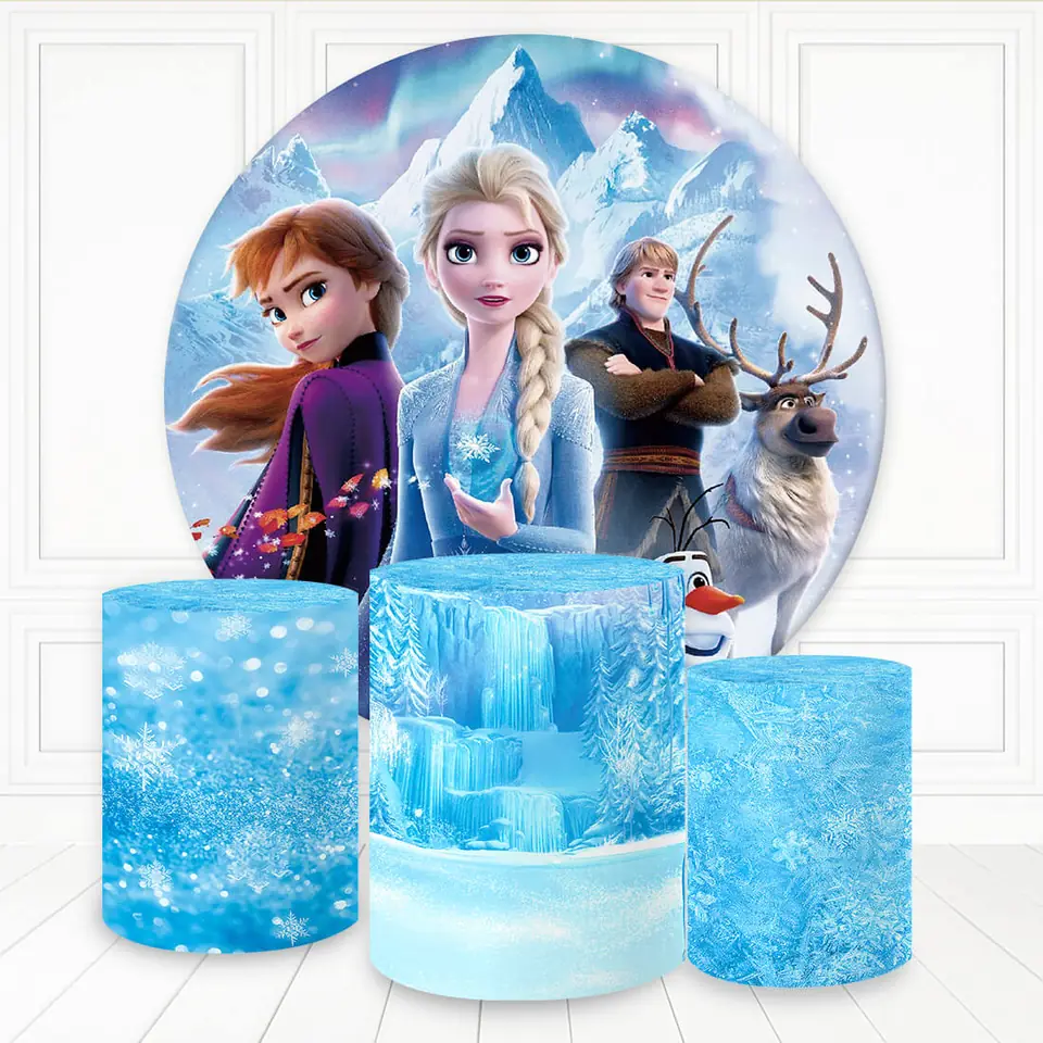 Kit panel circular trio de fundas - Frozen