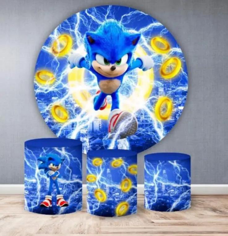 Kit panel circular trio de fundas - Sonic