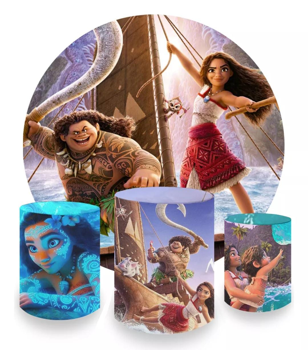 Kit panel circular trio de fundas – Moana 2