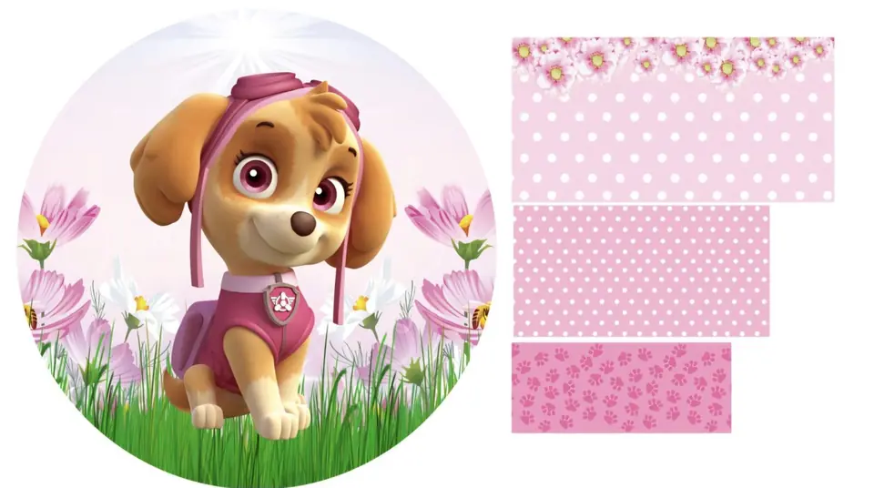 Kit panel circular trio de fundas - Skey Paw Patrol