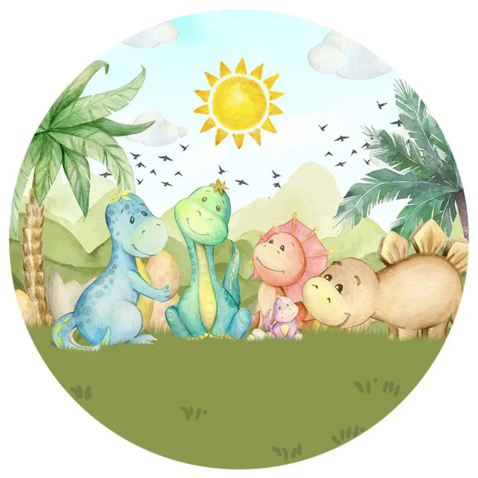 Panel Circular - Dino Baby