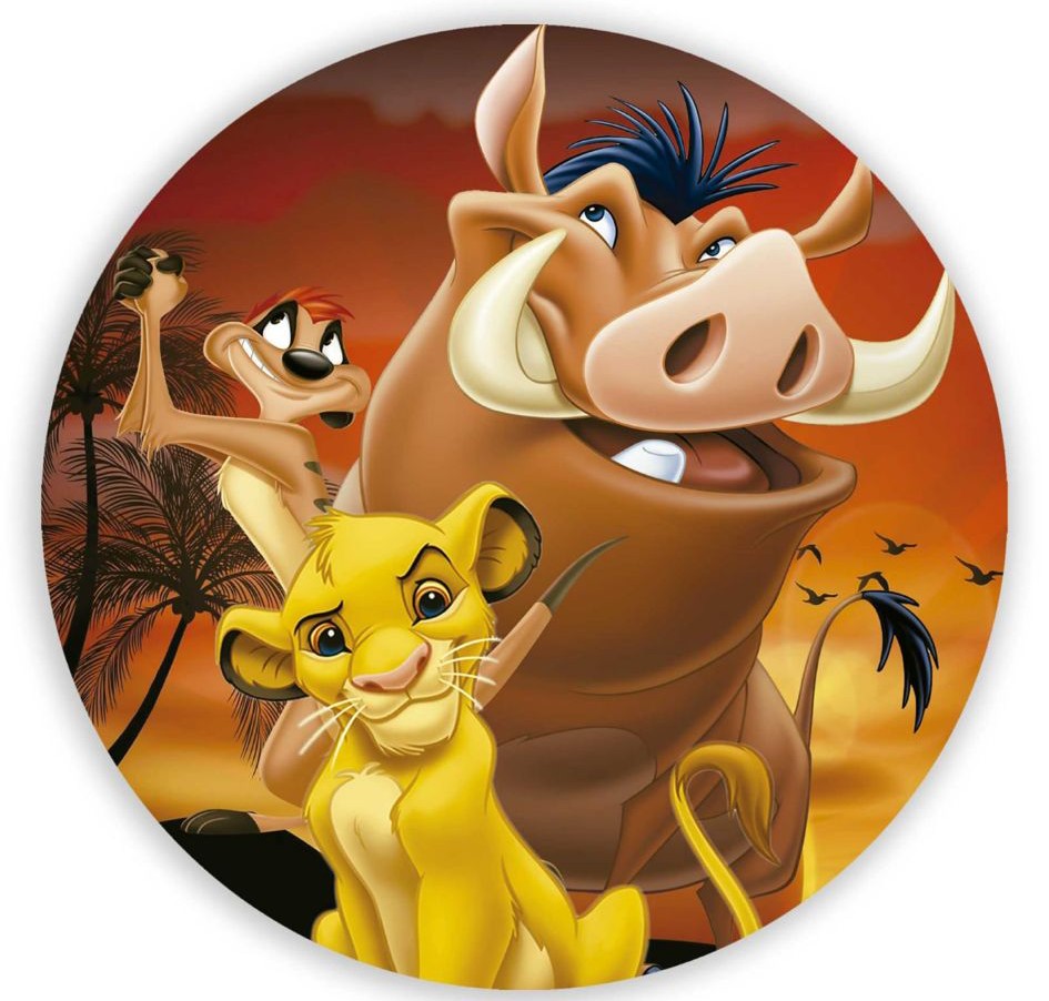 Panel Circular - Rey Leon