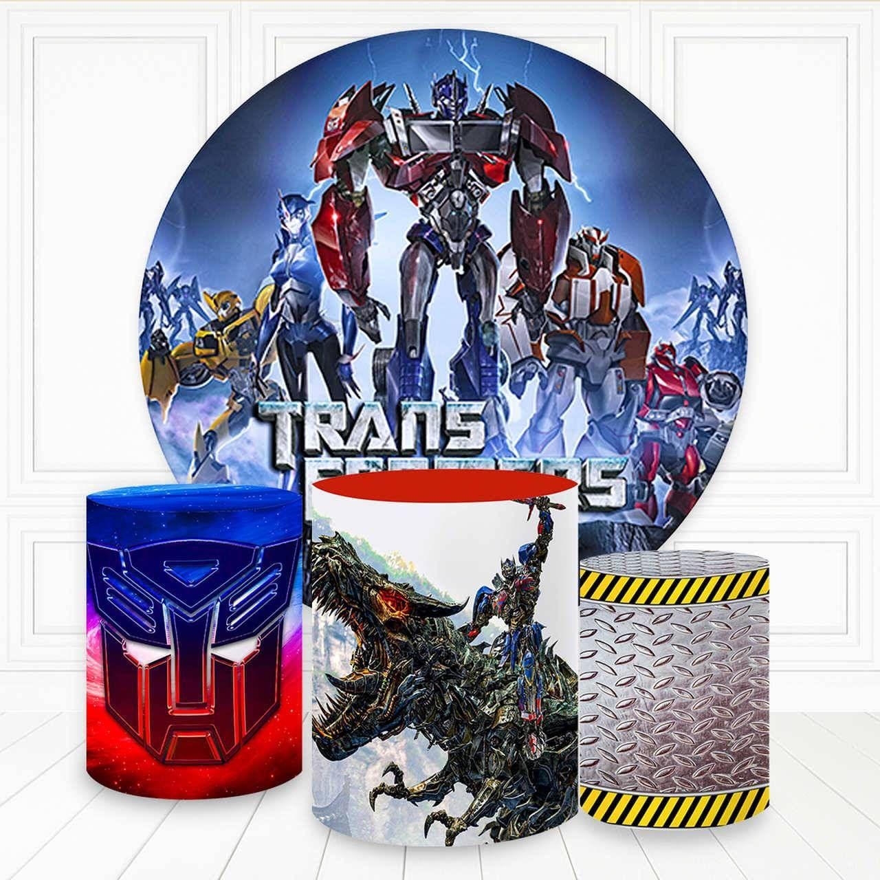 Kit panel circular trio de fundas - Transformers