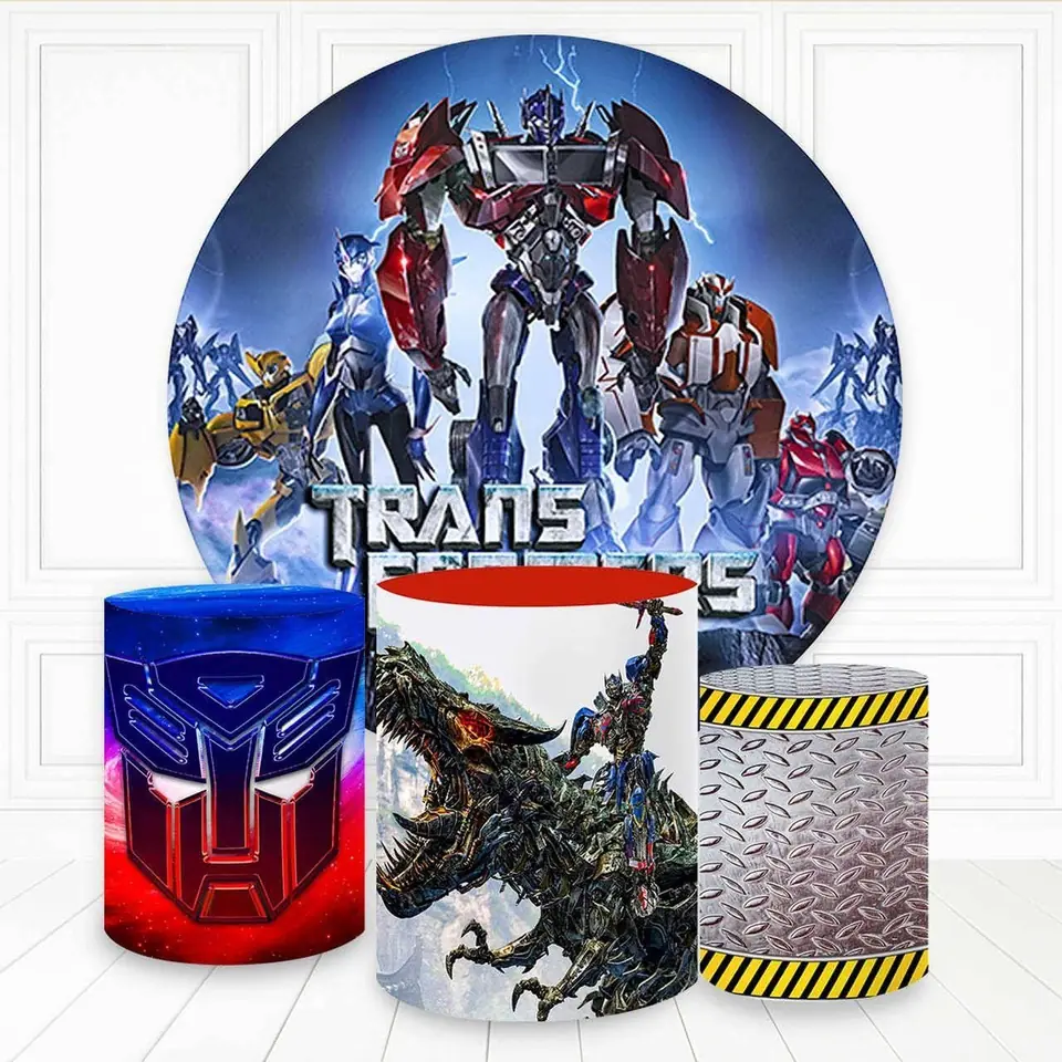 Kit panel circular trio de fundas - Transformers