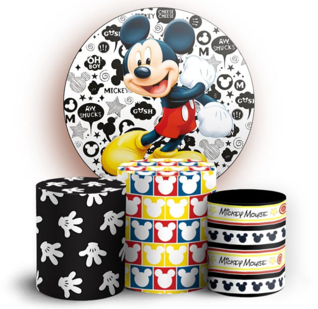 Kit panel circular trio de fundas - Mickey