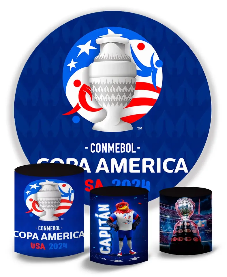 Kit panel circular trio de fundas - Copa América
