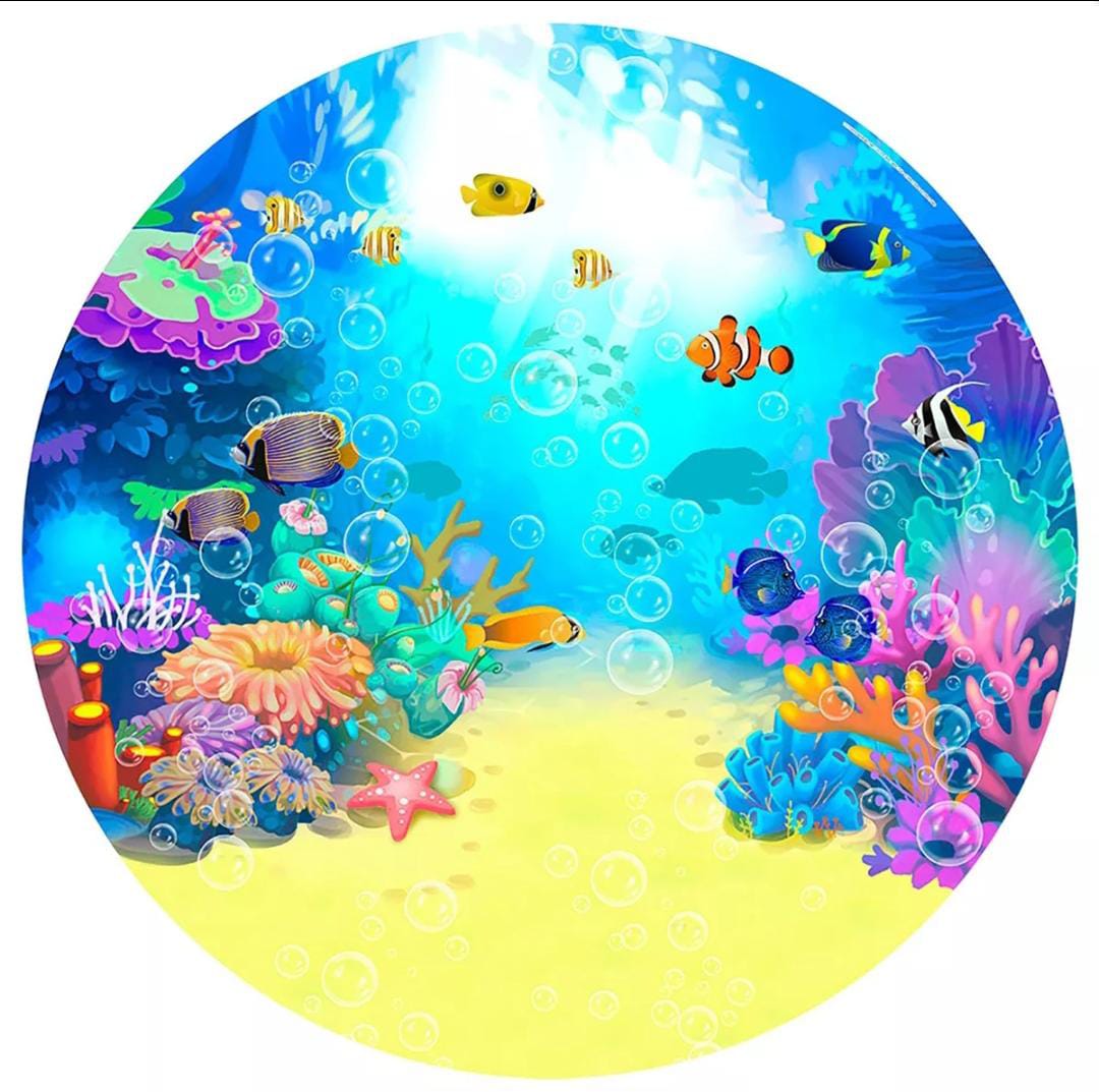 Panel Circular - Fondo Mar