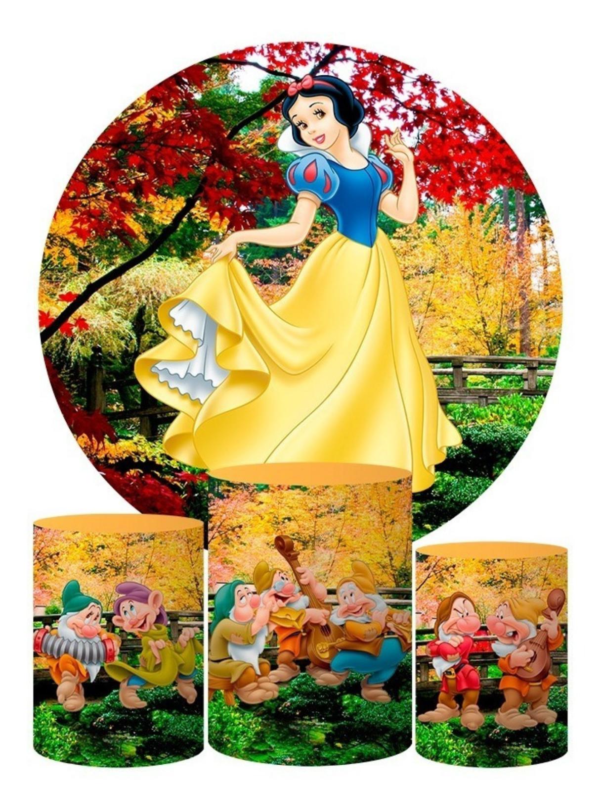 Kit panel circular trio de fundas - Blanca Nieves