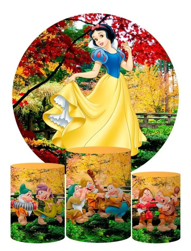 Kit panel circular trio de fundas - Blanca Nieves