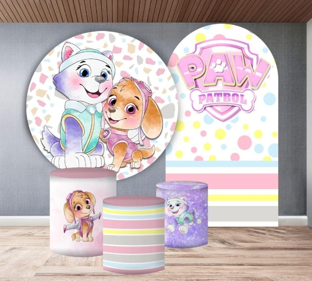 Kit panel circular trio de fundas - Everest & Skey Paw Patrol