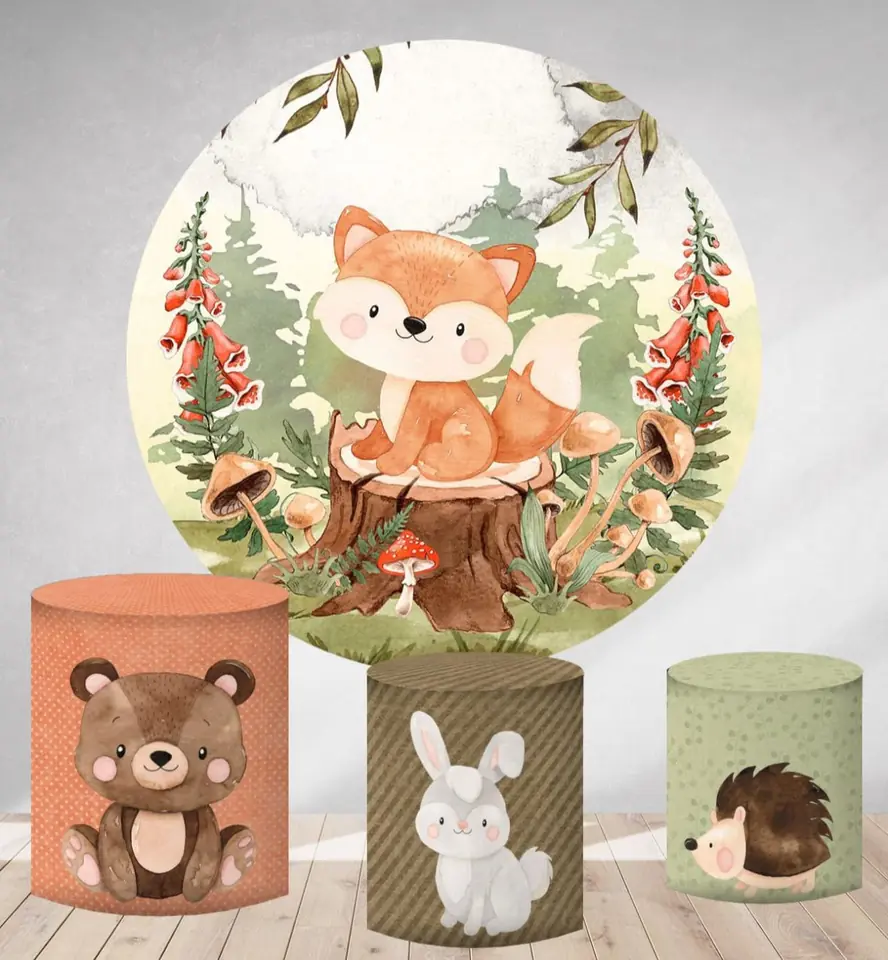 Kit panel circular trio de fundas - Bosque