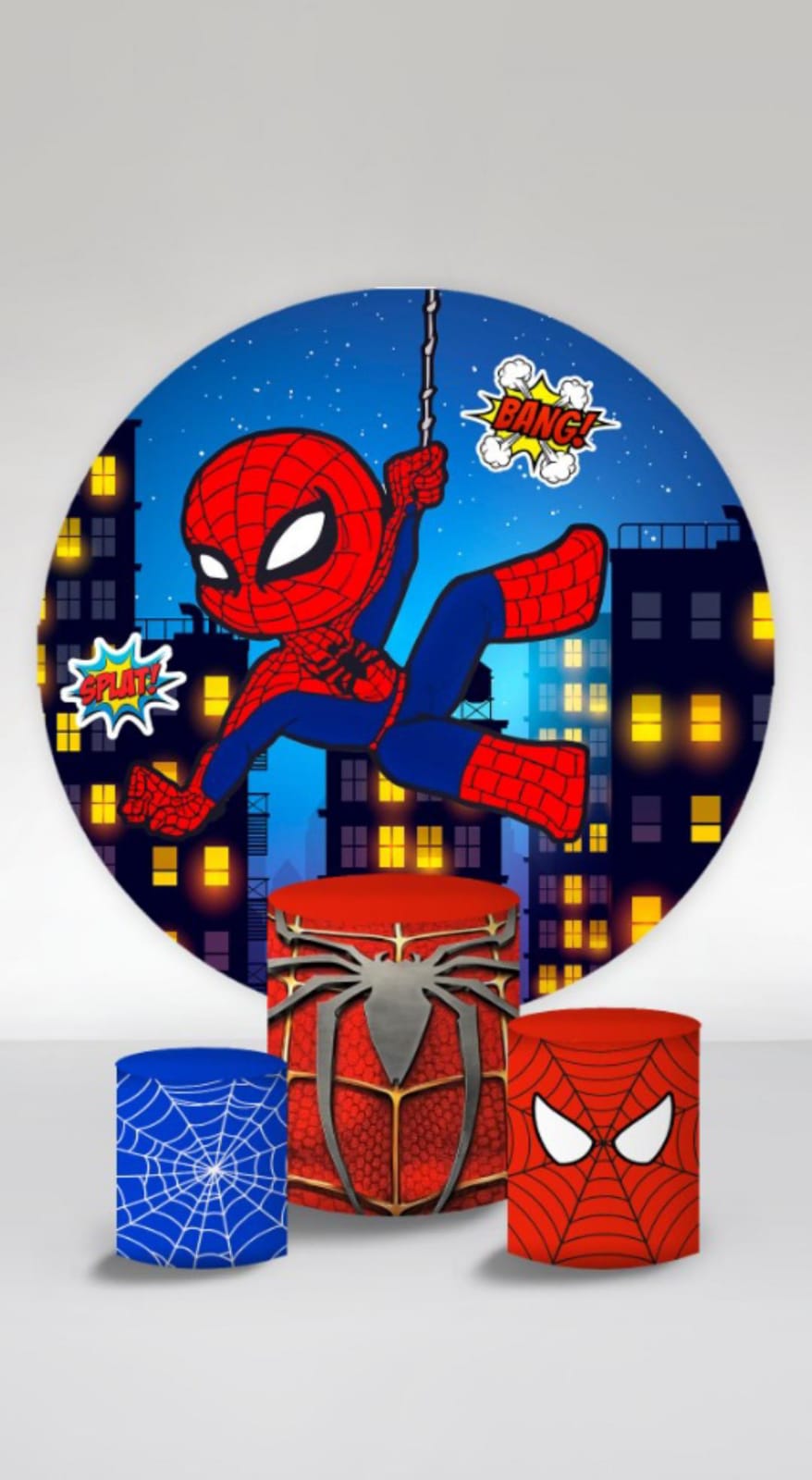 Kit panel circular trio de fundas – Hombre Araña Cute