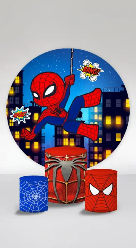 Kit panel circular trio de fundas – Hombre Araña Cute