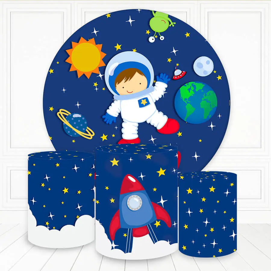 Kit panel circular trio de fundas - Astronauta