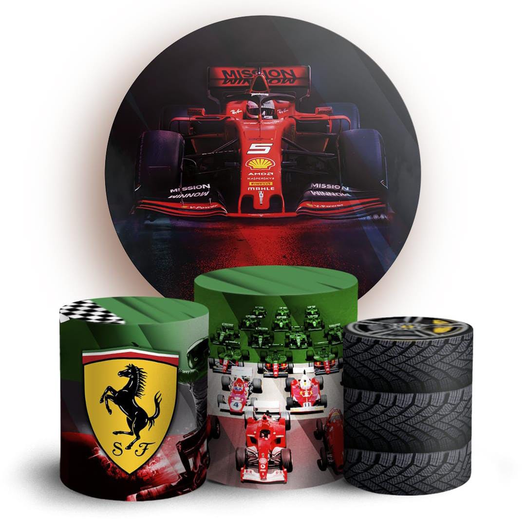 Kit panel circular trio de fundas - Ferrari