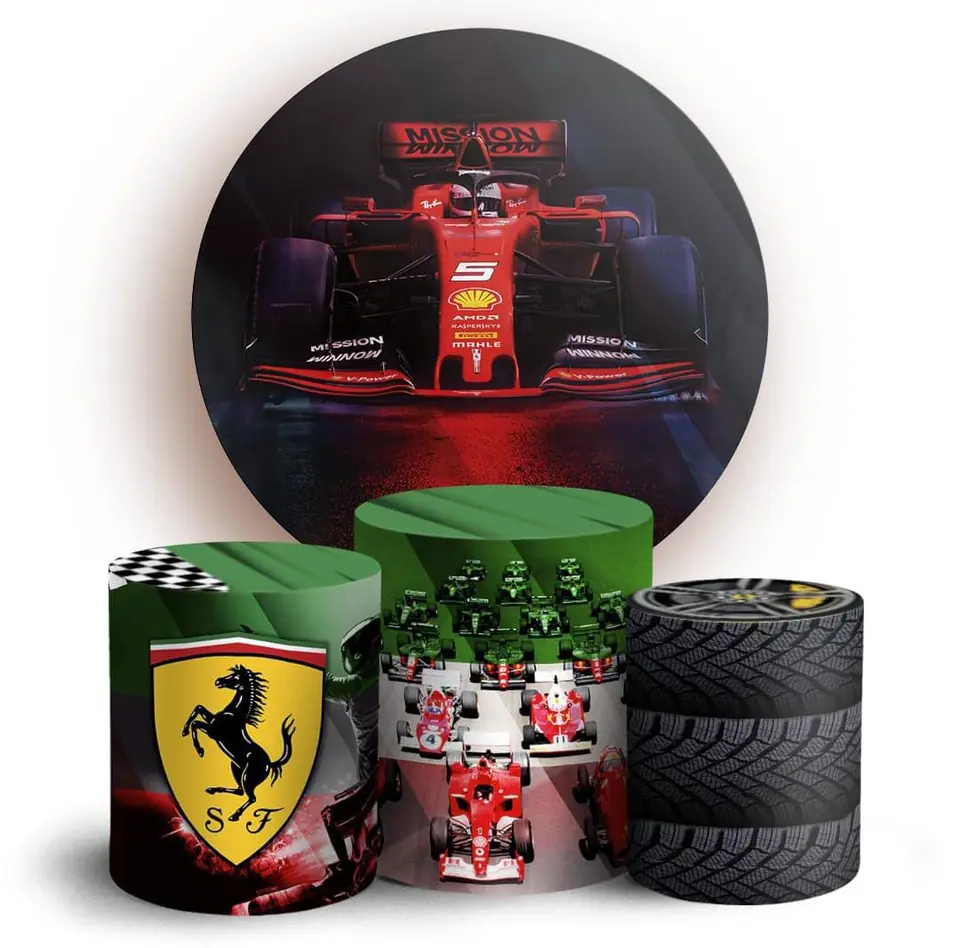 Kit panel circular trio de fundas - Ferrari