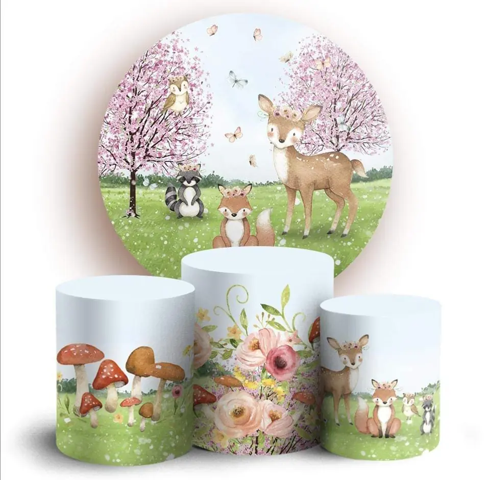 Kit panel circular trio de fundas - Bosque