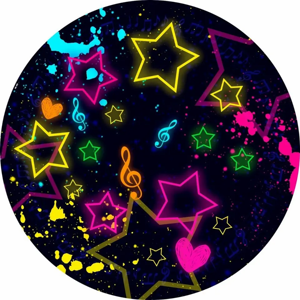Panel Circular - Neón