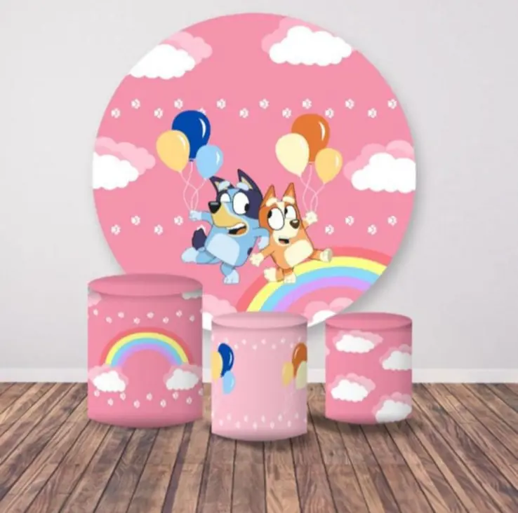 Kit panel circular trio de fundas - Bluey