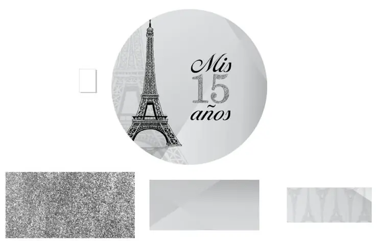 Kit panel circular trio de fundas - Mis 15
