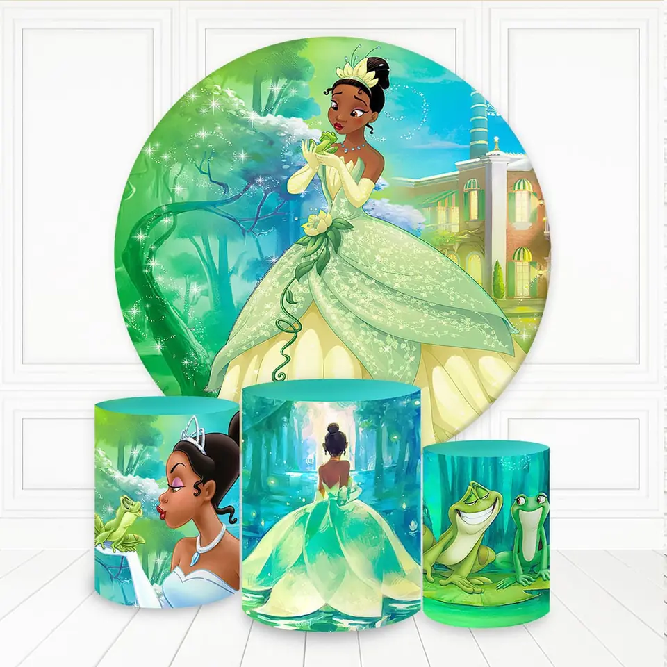 Kit panel circular trio de fundas - Princesa Tiana