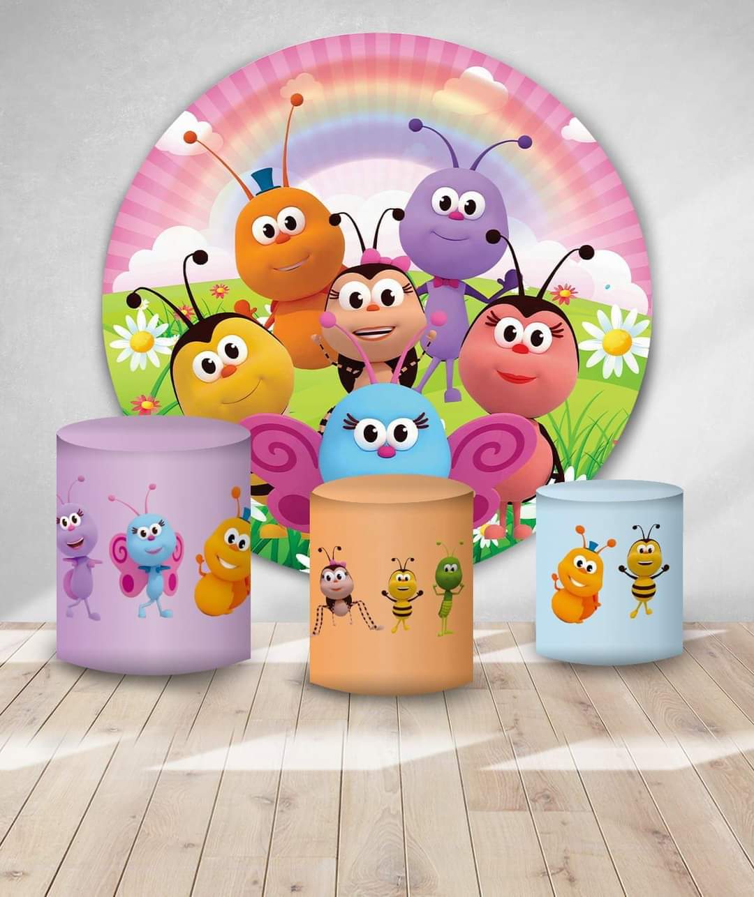 Kit panel circular trio de fundas - Bichi Kids