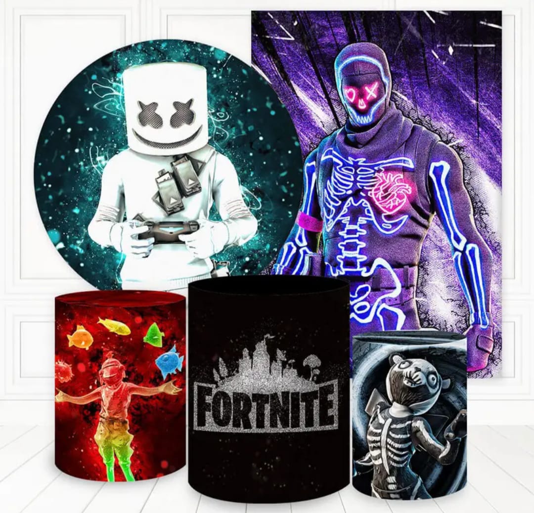 Kit panel circular,panel lateral trio de fundas - Fortnite