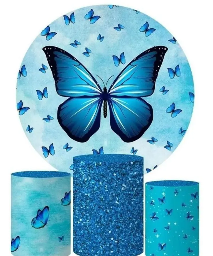 Kit panel circular trio de fundas - Mariposa
