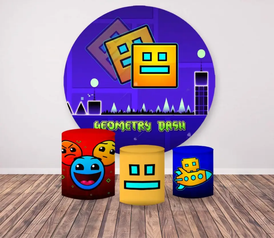 Kit panel circular trio de fundas – Geometry Dash