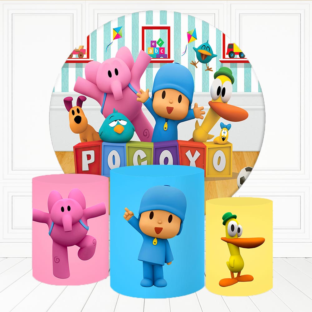 Kit panel circular trio de fundas - Pocoyo
