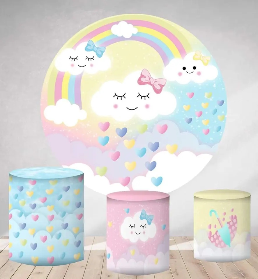 Kit panel circular trio de fundas - Lluvia de Amor