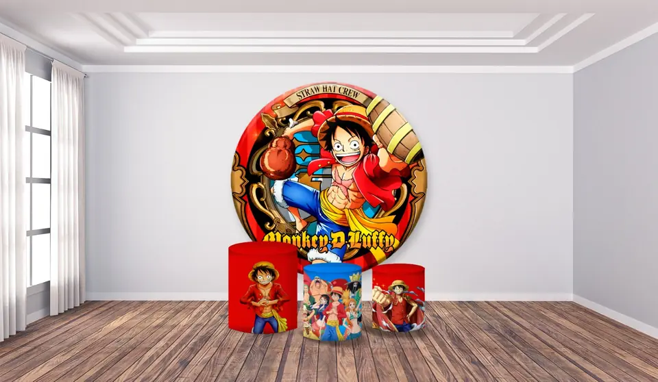 Kit panel circular trio de fundas - One Piece