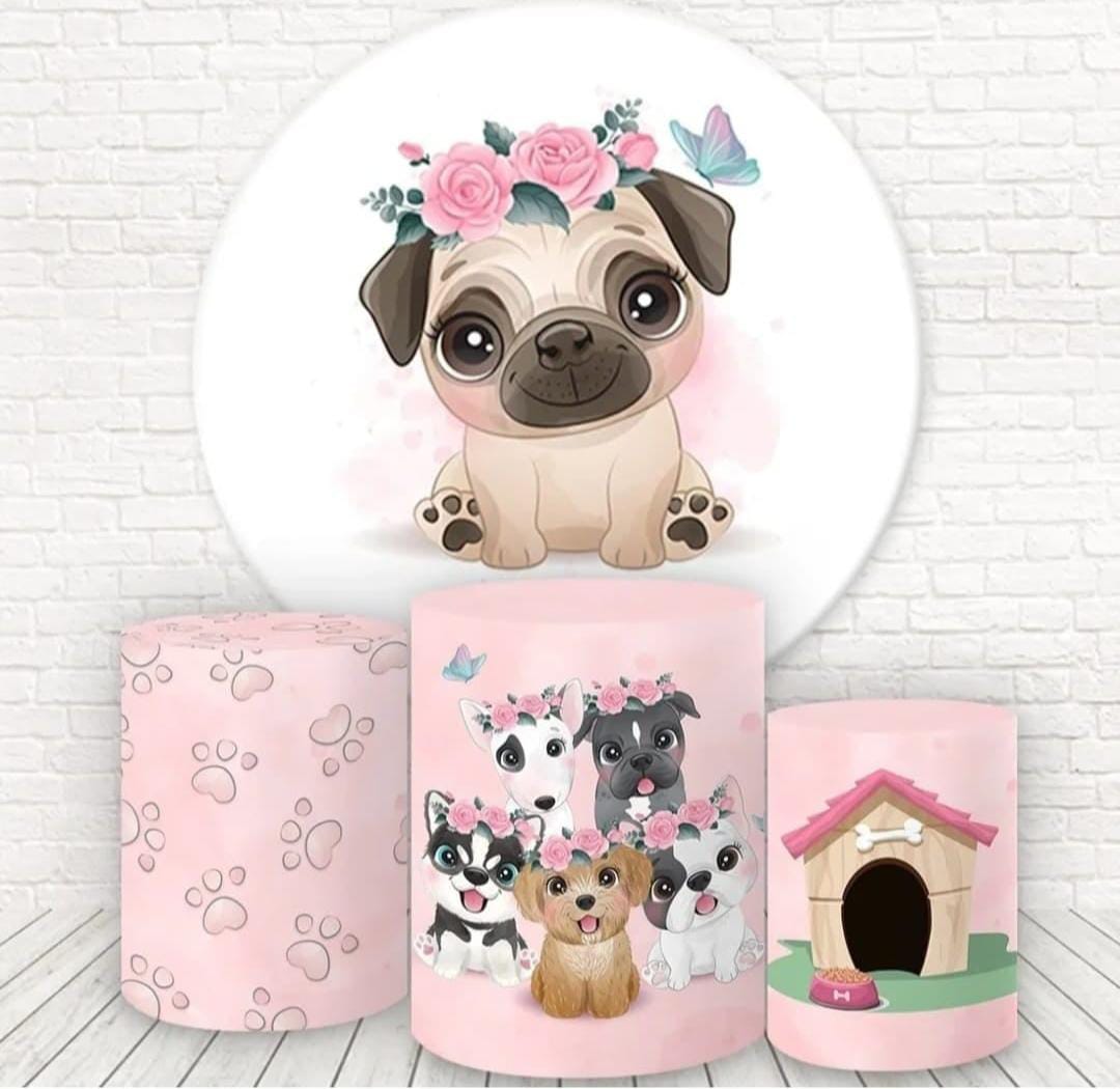 Kit panel circular trio de fundas – Perritos