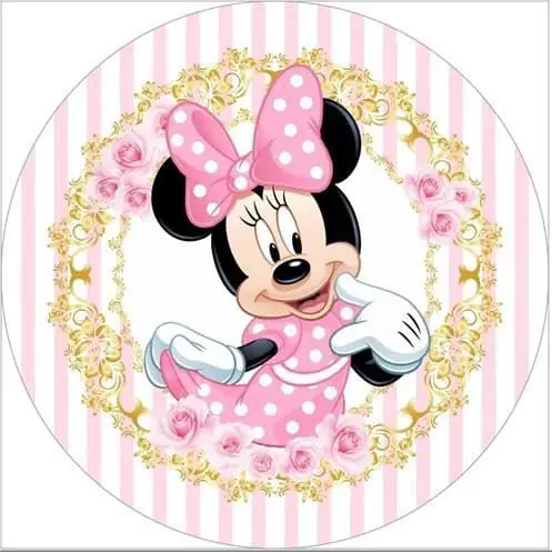Panel Circular - Minnie Rosa