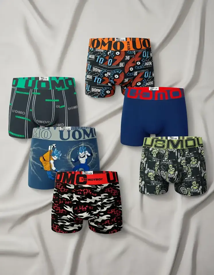 Pack 6 Boxer Masculinos Surtidos Talle Especial Algodón