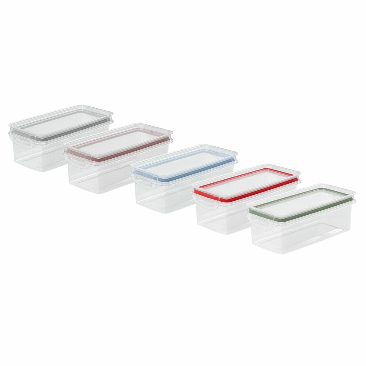 Pote Recipiente Traba Mas Rectangular Dos Broches 875 ml