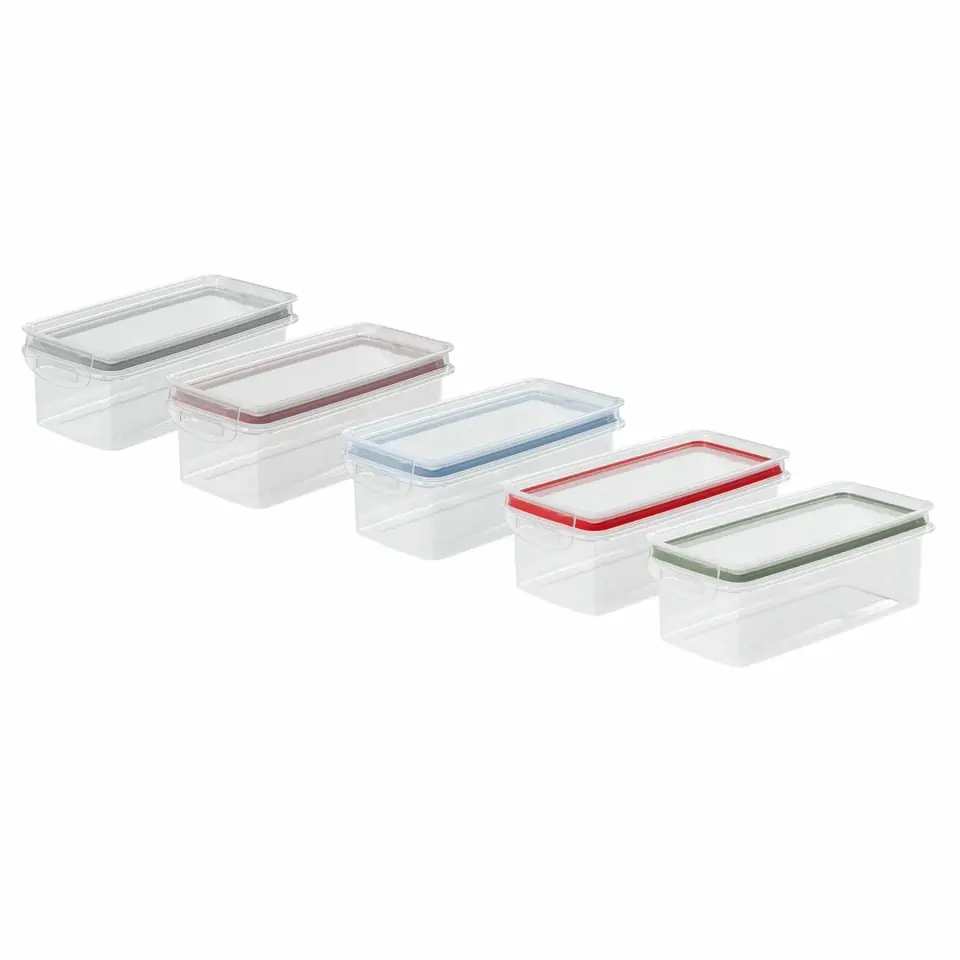 Pote Recipiente Traba Mas Rectangular Dos Broches 875 ml